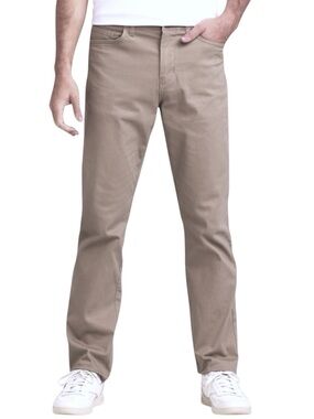Denver Hayes Tan Cotton Stretch 5 Pocket Athletic Chino Pants (32x32)